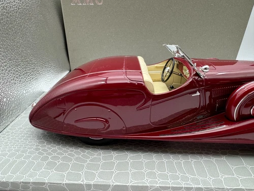 AMC 1/18 Mercedes Benz 540K W29 Stromllnien Roadster 1936 Erdmann & Rossi Red - Picture 13 of 16