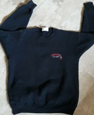 Vintage Bob Probert Sweatshirt size L Give Blood Fight Probie Detroit Red Wings