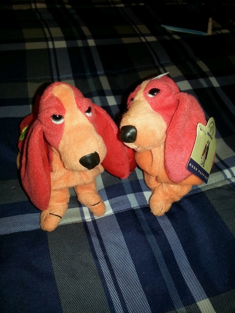Lot of 2 Applause HUSH PUPPIES Beanbag Beanie Plush Dogs RARE COLOR c35 | eBay
