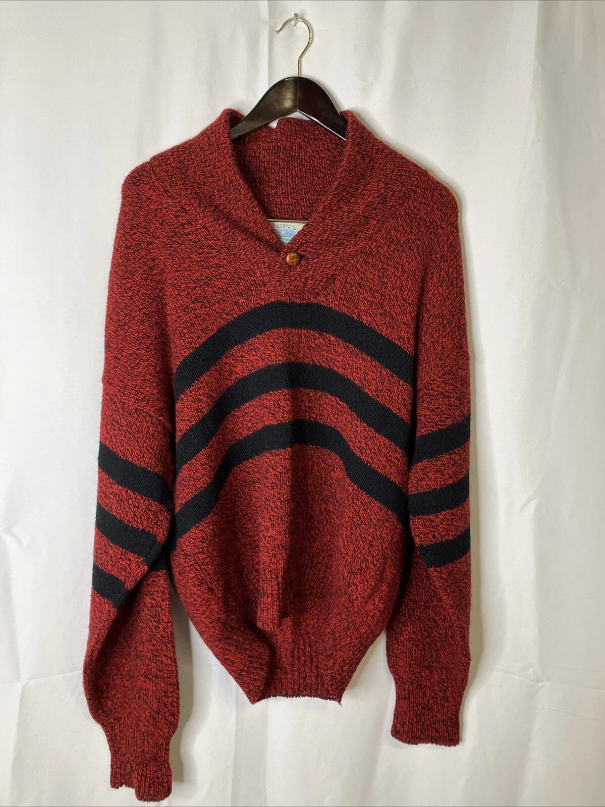 Vintage North Mill Outfitters Wool Blend Sweater Mens Size L USA Made