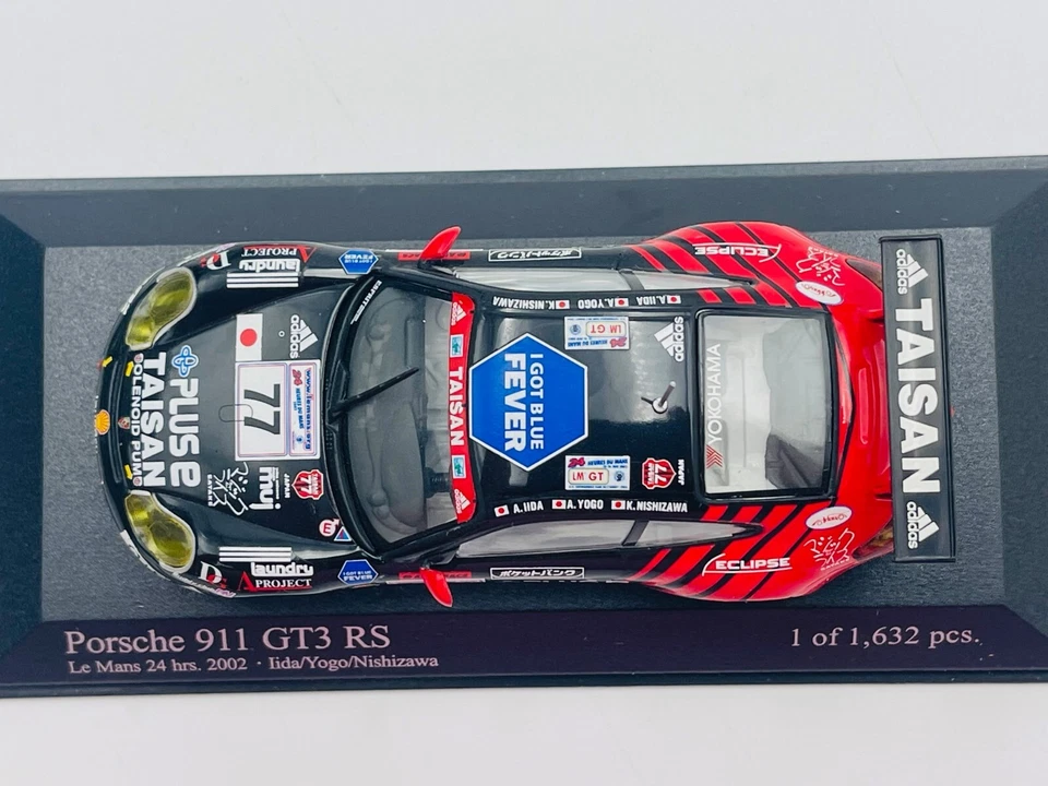 MINICHAMPS 400026977 PORSCHE 911 GT3RS n°77 Taisan Le Mans 2002 1.43 - Photo 2/4