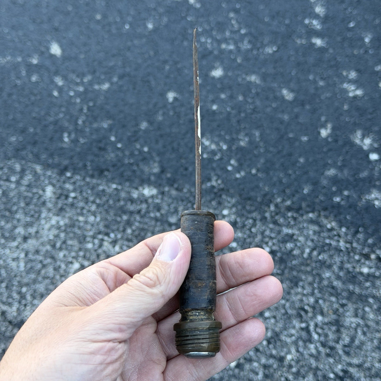 Vintage Curved Grafting Pruning Knife Leather Handle Garden Tool 8” Rusty