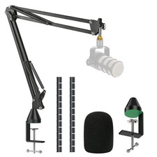 Image of Rode Podmic Stand with Pop Filter Professional Heavy duty Microphone Boom Arm