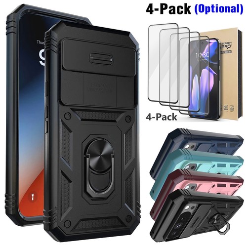 For Google Pixel 9/9 Pro/9 Pro XL Case Hybrid Ring Stand Cover /Screen Protector - $12.99