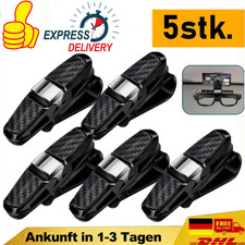 5tlg Brillenhalter für Auto Sonnenblende Sonnenbrillenhalter Kreditkarten Clips