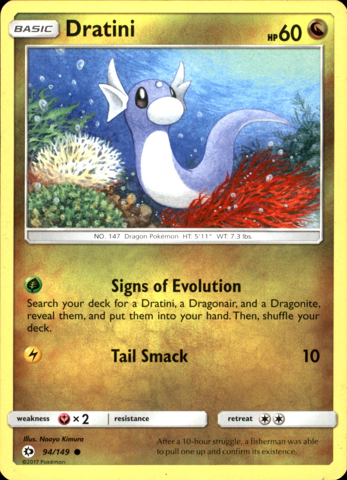 Dratini 94/149 Common - Pokemon SM Base Set 2017 LP - MP