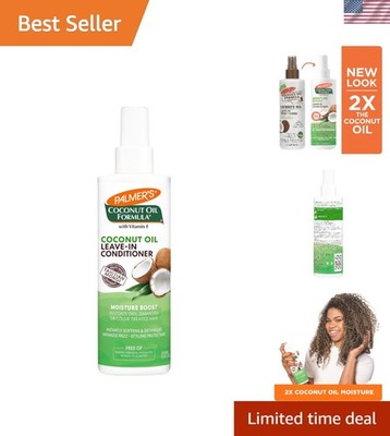 Coconut Oil Moisture Boost Leave-In Conditioner Spray   8.5 Oz for Healthy Hair
