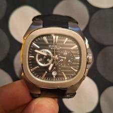 Breil Milano BW0331 Orologio Uomo Quarzo Acciaio, Pelle Nera, 10 ATM Data