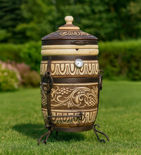 Tandoor „Muskat“ – Klassischer Lehmofen für kulinarische Meisterwerke  Schamott