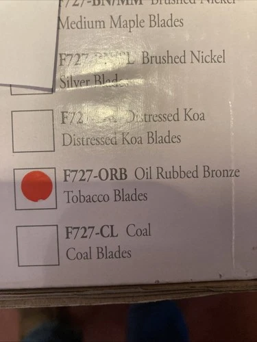 Minka-Aire F727-ORB 52 inch Ceiling Fan - Brown - Picture 2 of 3