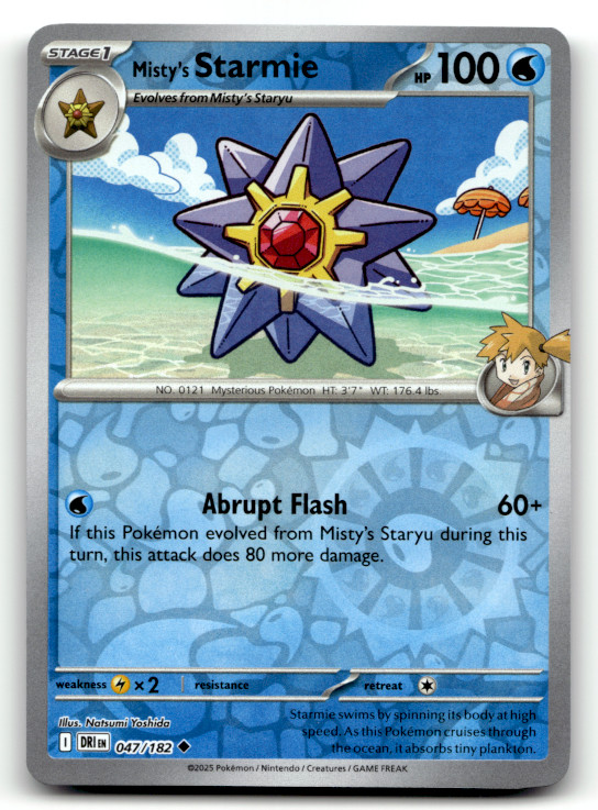 Misty's Starmie 047/182 Reverse Holo Uncommon SV10: Destined Rivals LP