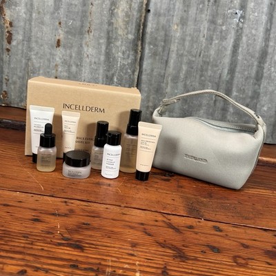 Incellderm 8 Piece TRAVEL KIT Prestige Care w/Pouch Everland Skin Care Complete