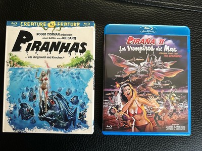 Piranhas - Creature Feature  #2 + Piranhas 2 Fliegende Killer BLU RAY