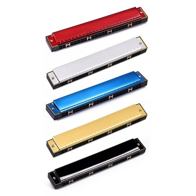 C for Key Harmonica 24 Holes,Performance Tremolo Harmonica for Adults Kids Begin