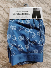 Express Comfort Cotton Packaged Boxer Briefs Mens Underwear XLarge MINT FREESHIP