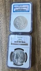 1884-O 1882-O Morgan Silver Dollars - NGC MS63 & Brilliant Uncirculated