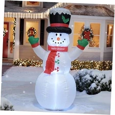 4 FT Christmas Snowman Inflatables Christmas Blow up Snow 4H Inflatable Snowman