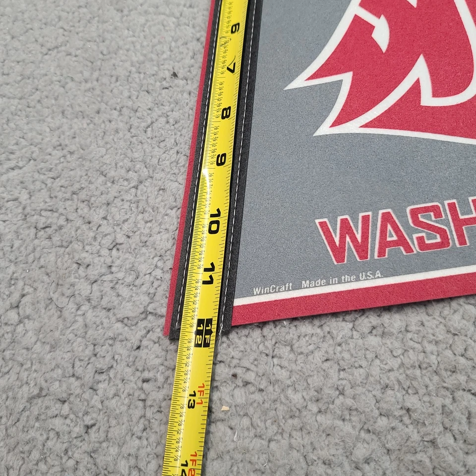 Washington State Cougars Pennant Felt Gray Red NCAA Wincraft Licensed - Image 4 of 4