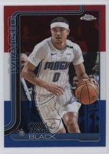 2025-26 Topps Chrome Red White & Blue Refractor Anthony Black #103 0ie9