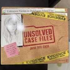 Unsolved Case Files Jane Doe Del Fuego Island Fire 2023 Murder Mystery Game COMP