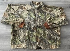Vintage 90s Liberty Realtree forest camouflage zip-up jacket brown ribbed cuffs