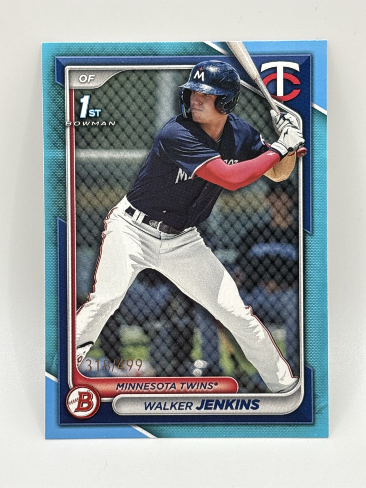  2024 Bowman 1st - Walker Jenkins - Paper Sky Blue /499