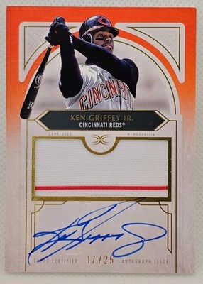 Definitive Ken Griffey Jr. On Card Auto *17/25* Game-Used Relic DAR-KG Reds