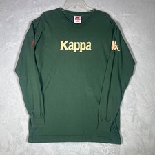 Kappa Mens Medium Long Sleeve T-Shirt Green G...