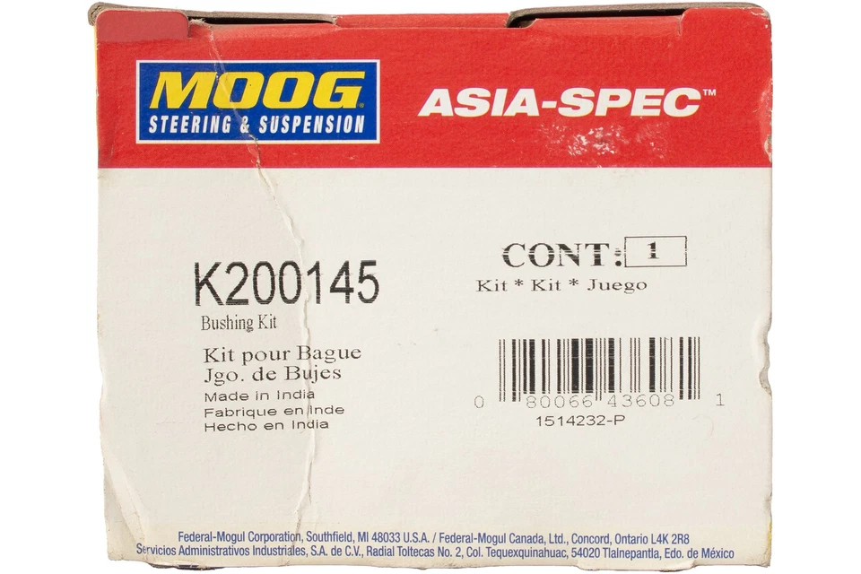 Kit de buje de barra estabilizadora de marco delantero Moog para Toyota Echo 2000-2005 identificación de pieza K200145 Foto 4 de 4