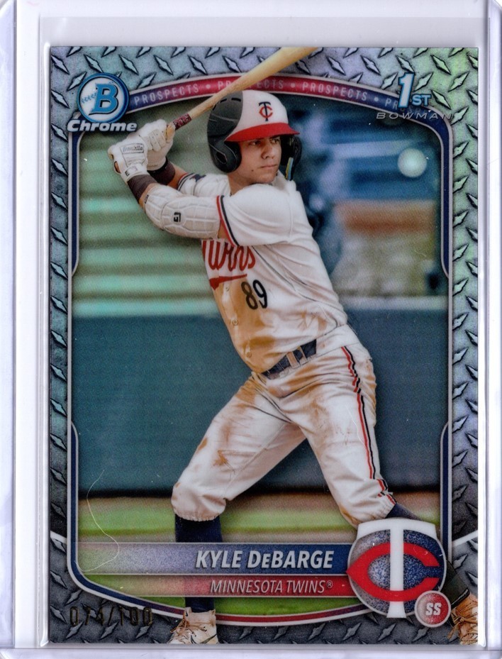 2025 Bowman Chrome Kyle DeBarge BCP-139 Steel Metal Refractor #/100 Minnesota