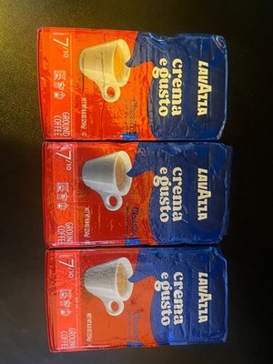 (3) Lavazza Crema e Gusto Classico Medium Roast Ground Coffee - READ DESCRIPTION