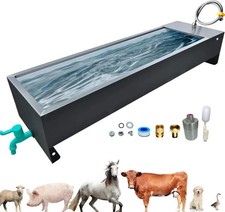 Automatic Livestock Water Trough Animal Stainless Steel Larger Water Dispense...