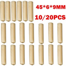 10/20Pcs Guitar Unbleached Bone Nut Saddle Luthier 1 3/4"x15/64"x3/8" 45x6x9mm