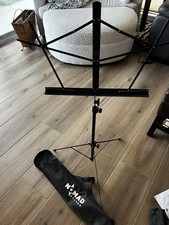 Nomad Portable Travel Music Stand Black, Lightweight with Carrying Case