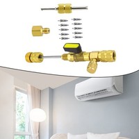 Messing Ventilkern Ausbau Werkzeug FüR R12 R22 R404 R410 R32 Klimaanlagen
