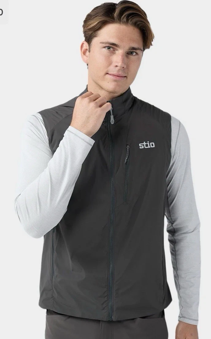 Men's Stio Dawner Lightweight Insulated Vest Boundary Black Size XL, New No Tags