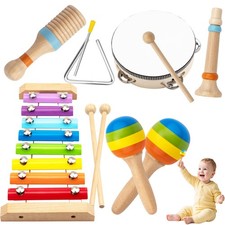 Montessori Toys for 1 Year Old, 6 Types Musical Instruments for Toddlers 1-3,...