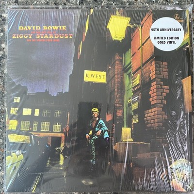 David Bowie The Rise And Fall Of Ziggy Stardust 45th Anniversary Gold Vinyl MINT