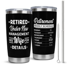 Funny Cool Retirement Gifts for Men Coworker, Retired Gifts for Men, 20 oz Re...