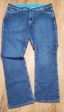 Wrangler Women's Jeans 17/18 x 34 Bootcut Stretch Dark Wash Blue Denim