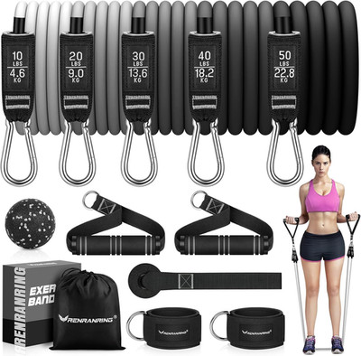 Resistance Bands for Working Out, 150LBS Exercise Bands, Workout Bands, Resistan