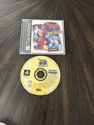 Jeu PS1 – X-Men Vs Street Fighter (PAL, FR) – Complet – Capcom 1997 – Bon état