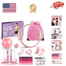 Pilates Ring Kit for Women, Pilates Equipment Accessories, Home Workout Set w...