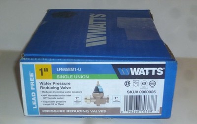 Watts 1 in. Lead-Free Brass Water Pressure Reducing Valve LFN45BM1-U