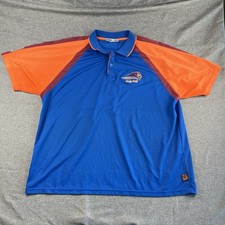 Brisbane Roar Polo Shirt Mens 2XL Blue Orange Logo A-League Soccer Football