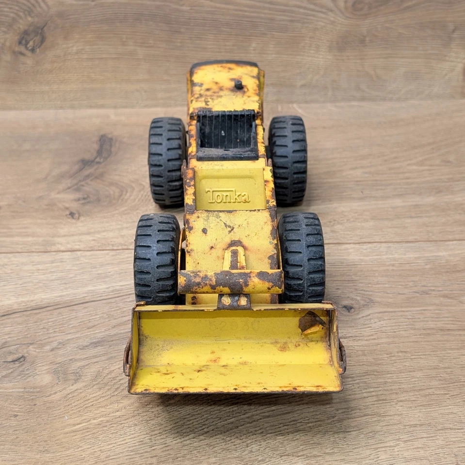 Juguete de construcción cargador frontal Tonka vintage acero prensado 10" Foto 2 de 4