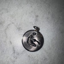 Sterling Silver 1 inch round pendant