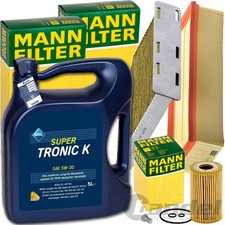 MANN INSPEKTIONSPAKET+5L ARAL 5W-30 MOTORÖL passend für VW GOLF 6 AUDI A3 TDI