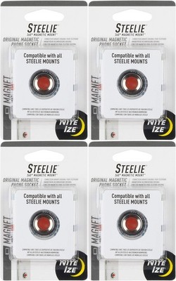 Nite Ize Steelie 360° Magnetic Mount Original Magnetic Phone Socket (4-Pack)