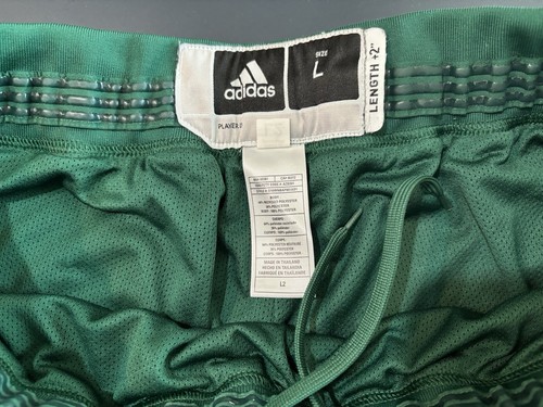 Adidas Miami Hurricanes Basketball Shorts Sample Green Size L +2” Length - Picture 5 of 7